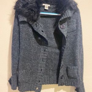 Vertigo faux fur sweater